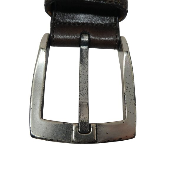 Mezlan Brown Genuine Crocodile Leather Mens Belt - Picture 4 of 9